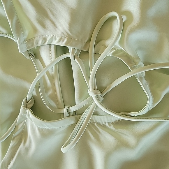 Rue21 Pale Green Silky Slip Dress - Picture 5 of 6